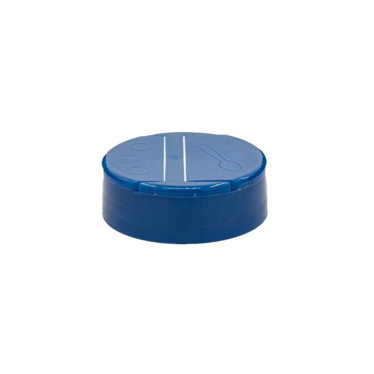 Flapper Caps with Pressure Sensitive (PS Liner) .200 Pour - Blue (53/485) - Dispensing Caps | General Bottle Supply
