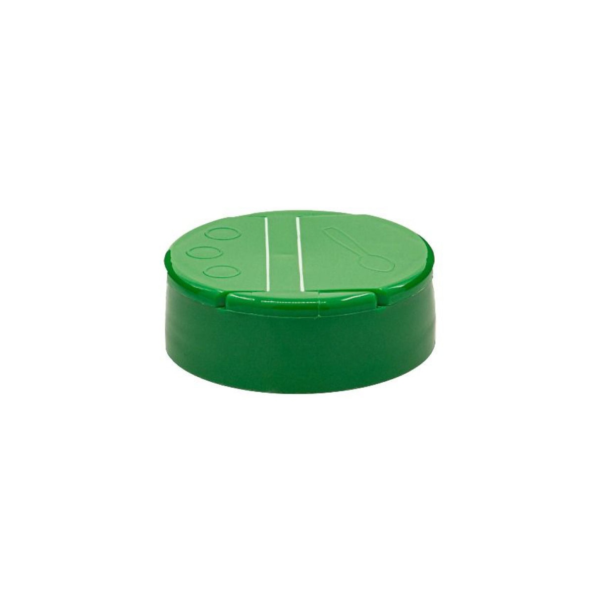 Flapper Caps with Pressure Sensitive (PS Liner) .200 Pour - Green (53/485) - Dispensing Caps | General Bottle Supply