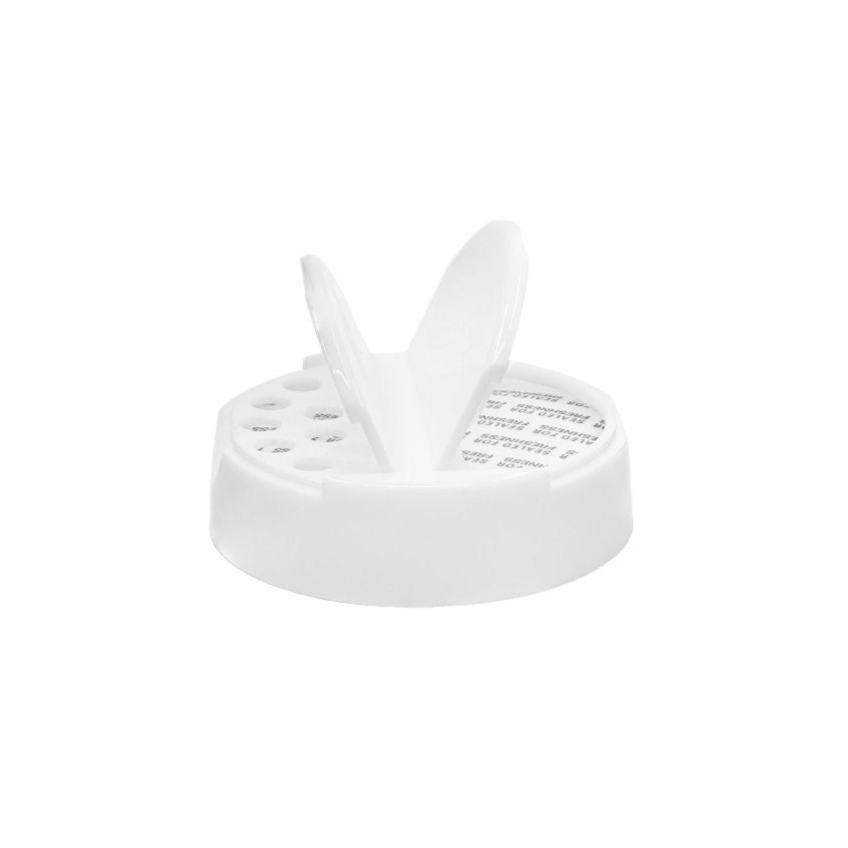 Flapper Caps with Pressure Sensitive (PS Liner) .200 Pour - White (63/485) - Dispensing Caps | General Bottle Supply
