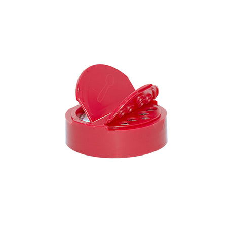 Flapper Caps with Pressure Sensitive (PS Liner) .300 Pour - Red (63/485) - Dispensing Caps | General Bottle Supply