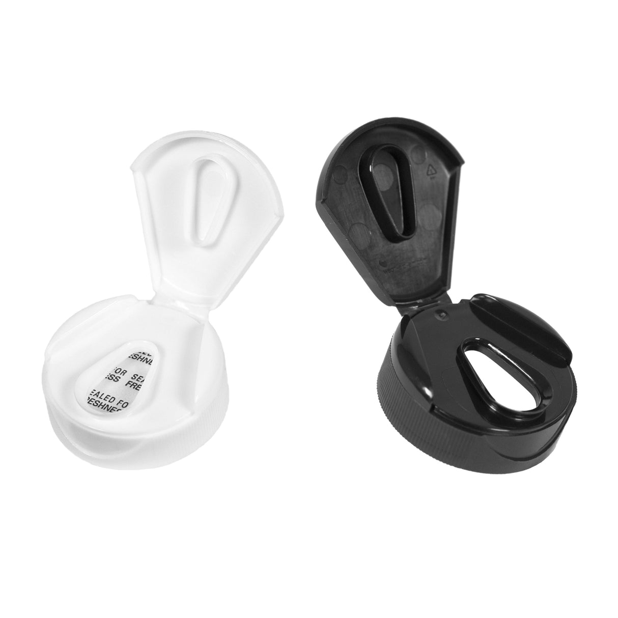 Flapper Liquid Cap Direct Pour with Pressure Sensitive (PS Liner) - White (33/400) - Dispensing Caps | General Bottle Supply