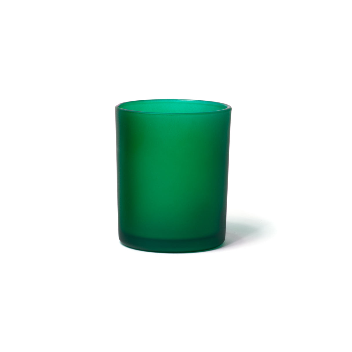 7oz Glass Candle Jar - Green Frosted - Glass Jar | General Bottle Supply