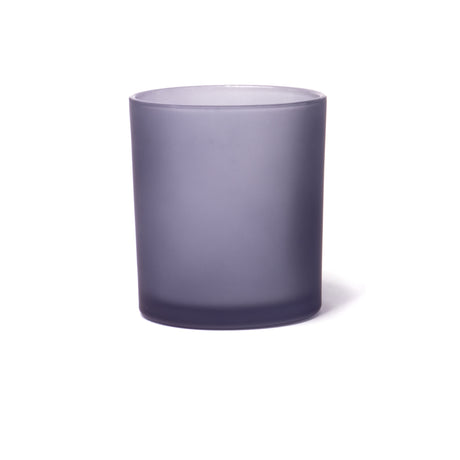 15oz Glass Candle Jar - Grey Frosted - Glass Jar | General Bottle Supply