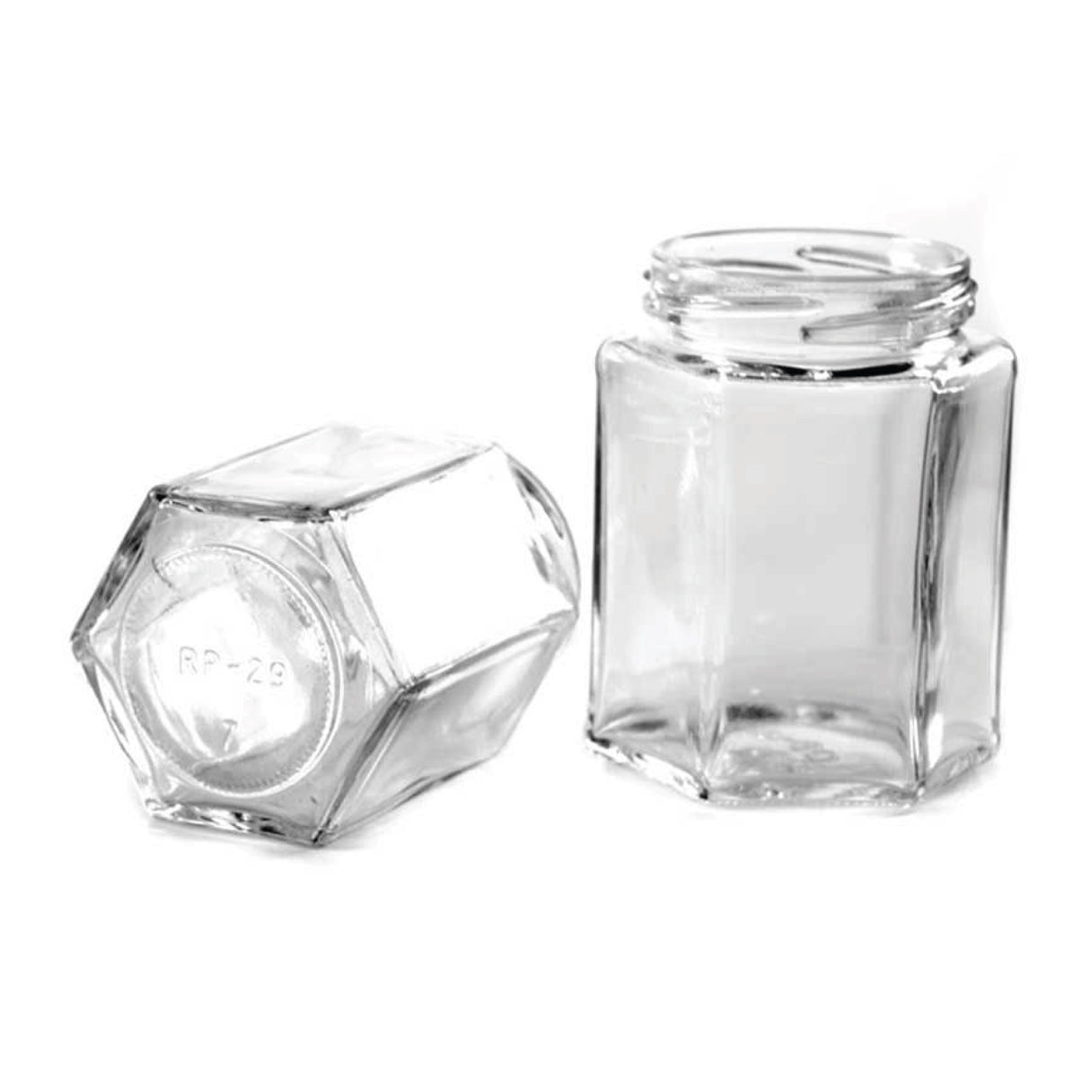 9.6 oz Hexagon Jar (12 oz Honey) - Glass Jar | General Bottle Supply