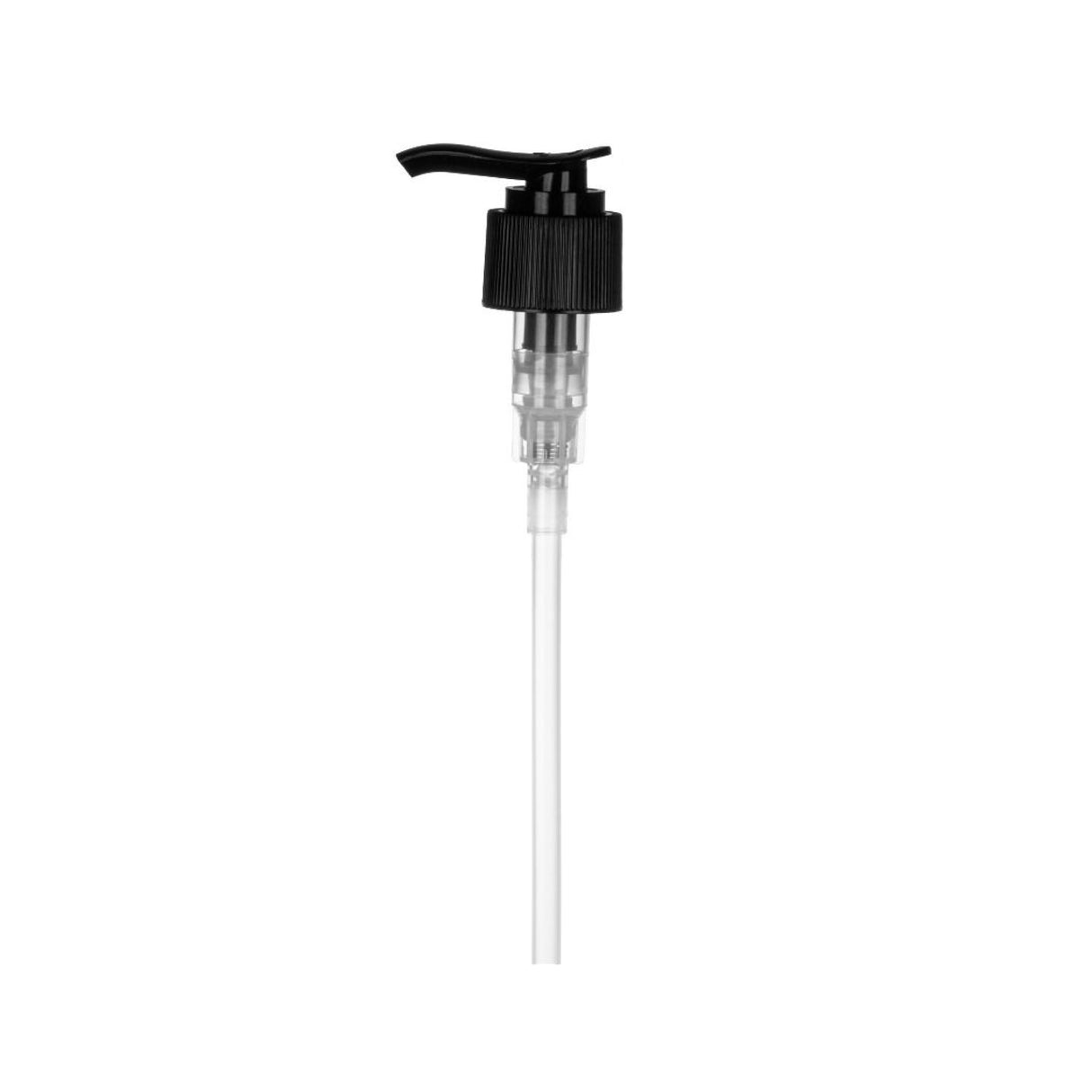 Imported Rib Lotion Pump Lock Down - Black (24/410) - Dispensing Caps | General Bottle Supply