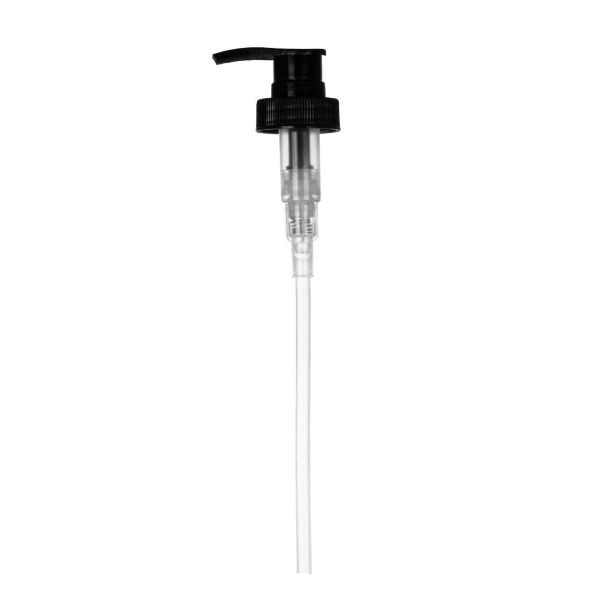 Imported Rib Lotion Pump Lock Down - Black (28/400) - Dispensing Caps | General Bottle Supply
