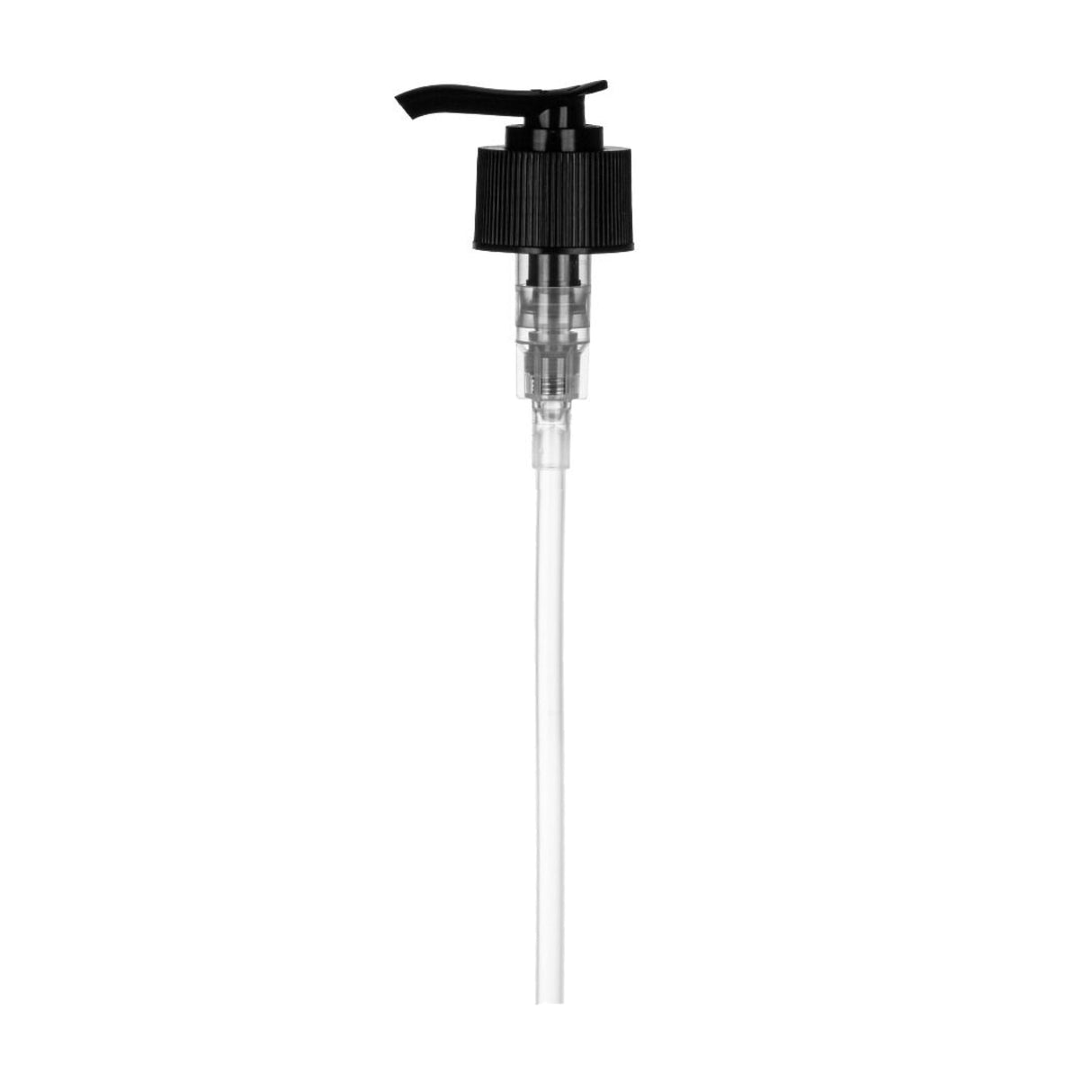 Imported Rib Lotion Pump Lock Down - Black (28/410) - Dispensing Caps | General Bottle Supply