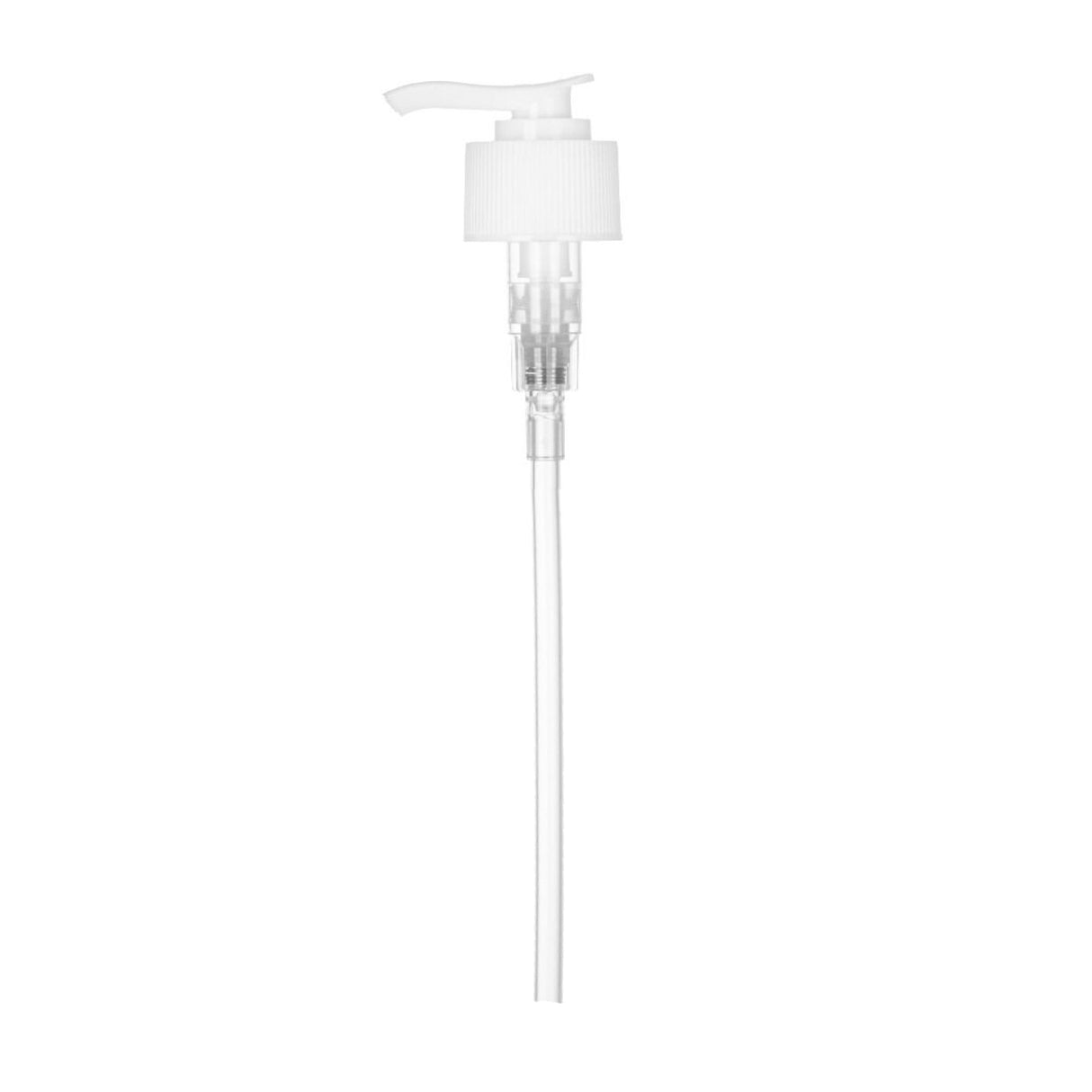 Imported Rib Lotion Pump Lock Down - White (28/410) - Dispensing Caps | General Bottle Supply