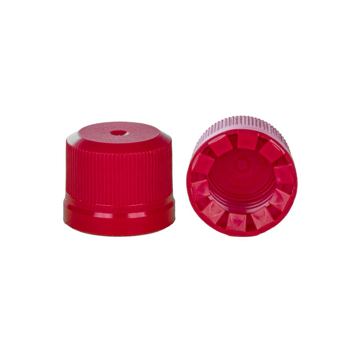 Linerless Tamper Evident Airline Caps - Red (18mm) - Assorted Caps | General Bottle Supply