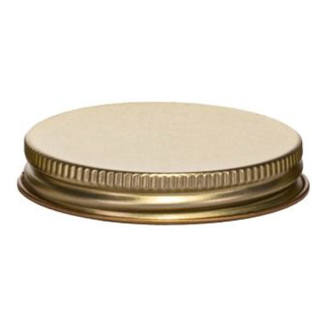 Metal Caps with Plastisol Liner - Continuous Thread - Gold (63/400) - Assorted Caps | General Bottle Supply