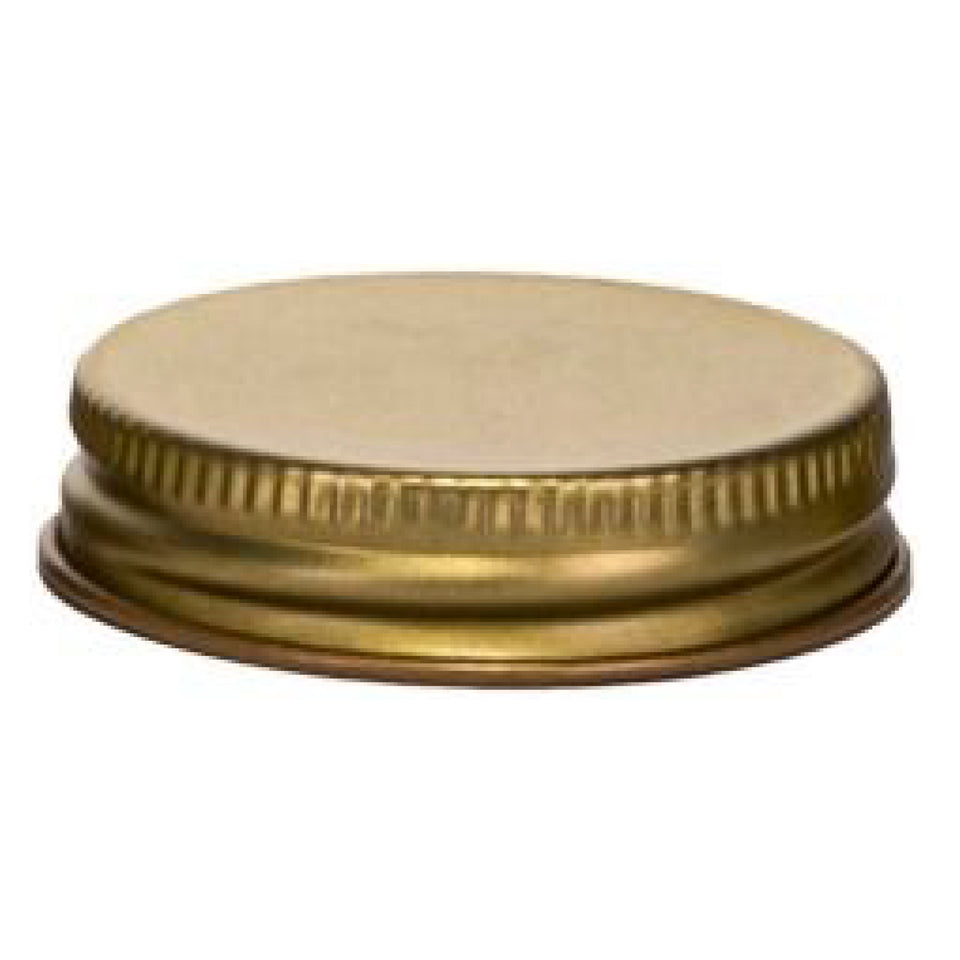Metal Caps with Plastisol Liner - Continuous Thread - Gold (58/400) - Assorted Caps | General Bottle Supply