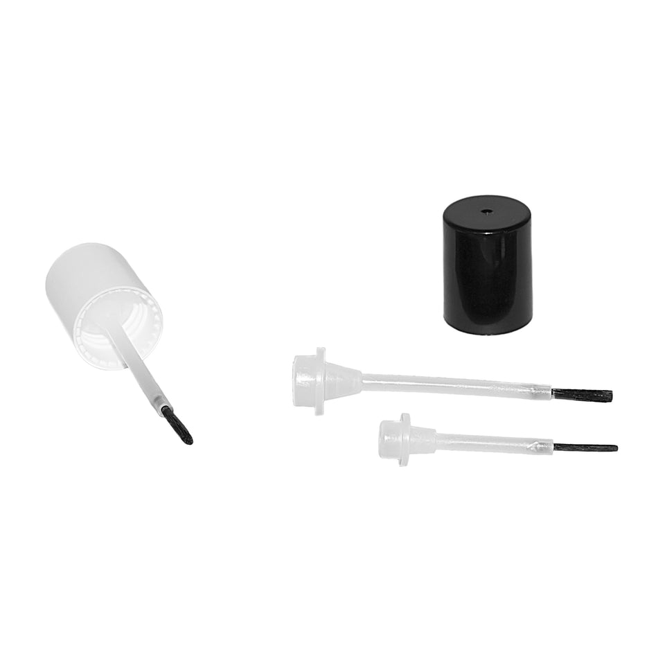 Nail Polish Caps and Brushes - 18mm Brush for 2.5 oz Sphere - Assorted Caps | General Bottle Supply