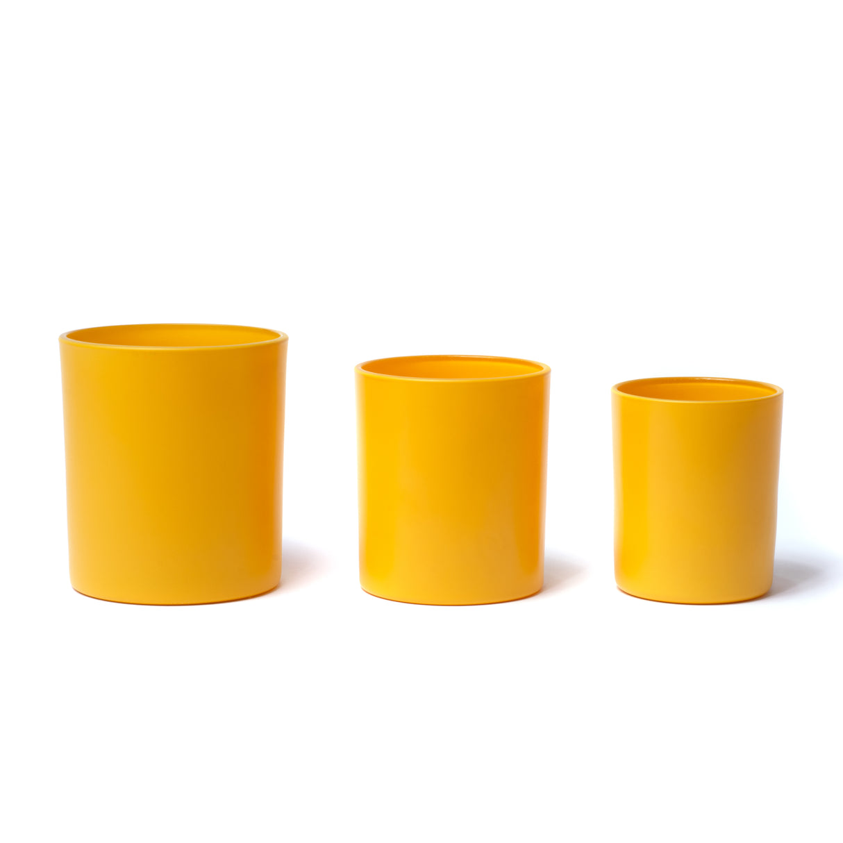 15oz Glass Candle Jar - Matte Orange (Mustard) - Glass Jar | General Bottle Supply