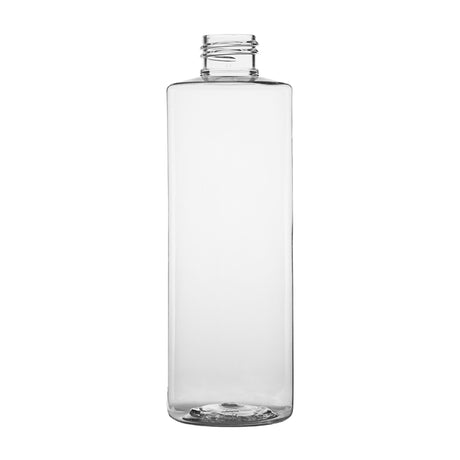 8 oz Cylinder Round PET Bottles - Clear - Plastic Bottle | General Bottle Supply