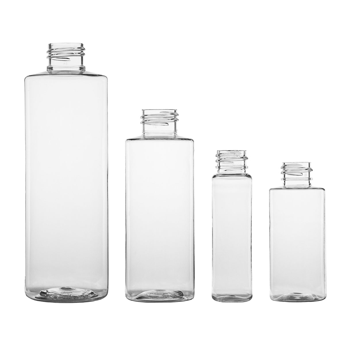 8 oz Cylinder Round PET Bottles - Clear - Plastic Bottle | General Bottle Supply