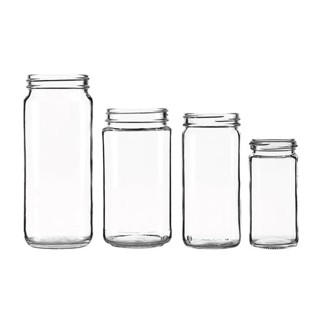 4 oz Paragon Jars - Continuous Thread - Glass Jar | General Bottle Supply