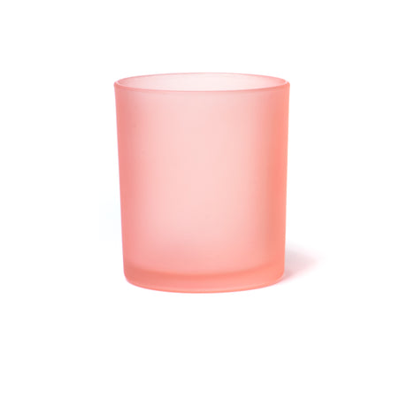 15oz Glass Candle Jar - Peach Frosted - Glass Jar | General Bottle Supply