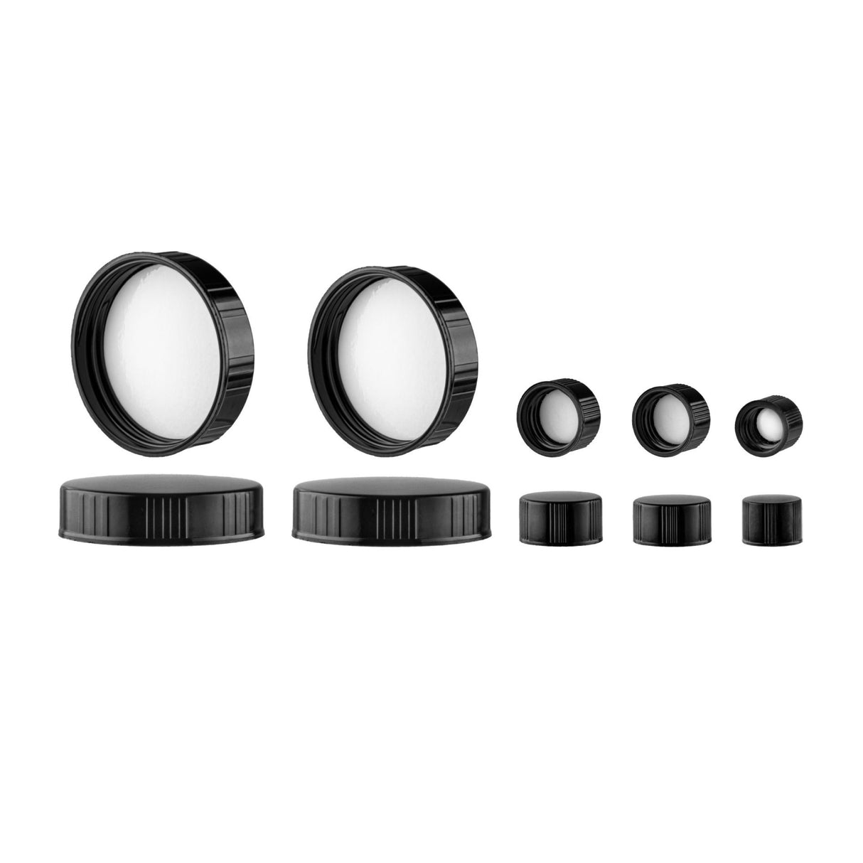 Phenolic Ribbed Cap with Paper Vinyl Liner (15/425) - Assorted Caps | General Bottle Supply