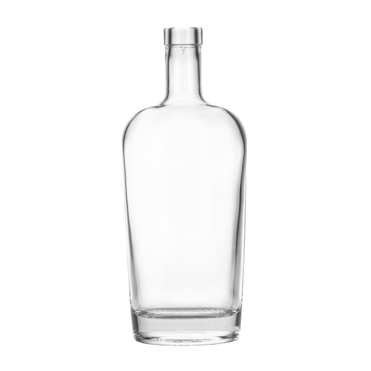 750 ml Philadelphia Flask Liquor Bottle - Glass Bottle | General Bottle Supply