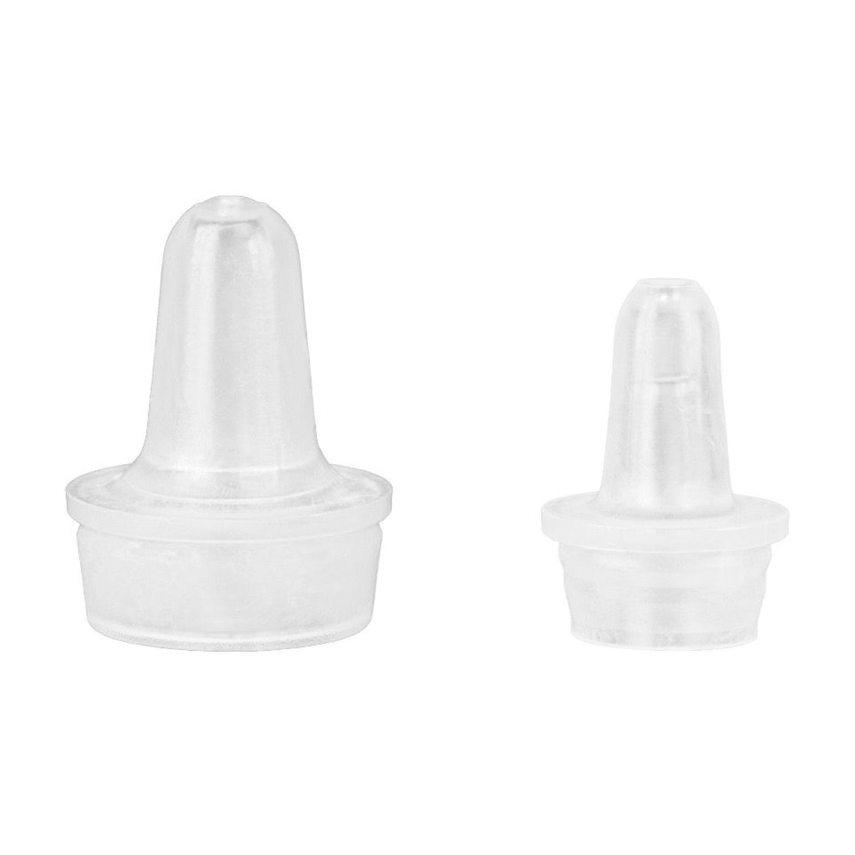 Plastic Dropper Tips (Snap Ring) - Natural (15mm Controlled Tip) - Dispensing Caps | General Bottle Supply