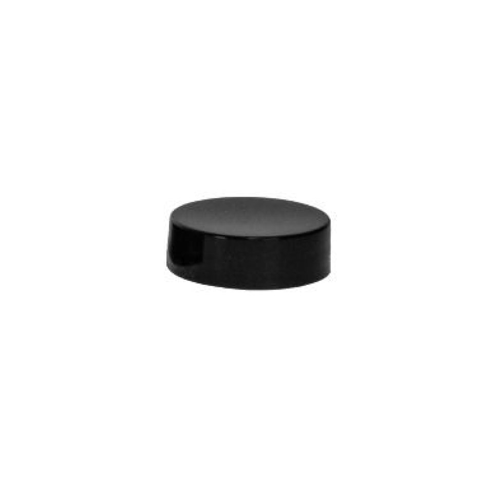 Plastic Smooth Caps with Foam Liner (F217) - Black (33/400) - Assorted Caps | General Bottle Supply