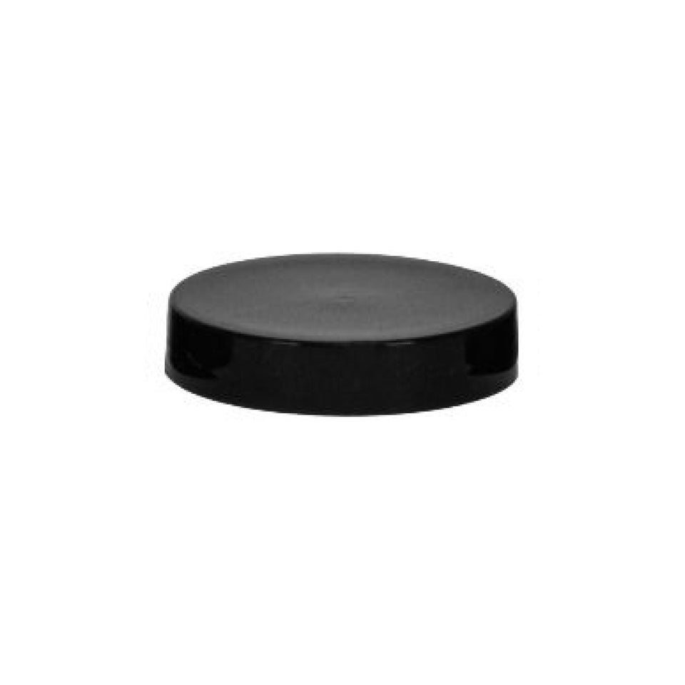 Plastic Smooth Caps with Foam Liner (F217) - Black (53/400) - Assorted Caps | General Bottle Supply