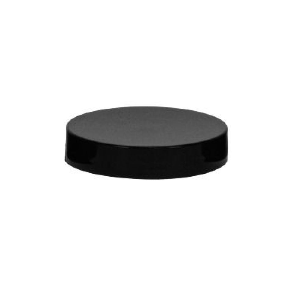 Plastic Smooth Caps with Foam Liner (F217) - Black (58/400) - Assorted Caps | General Bottle Supply
