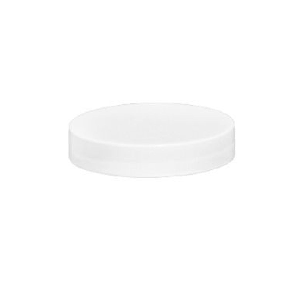 Plastic Smooth Caps with Foam Liner (F217) - White (58/400) - Assorted Caps | General Bottle Supply