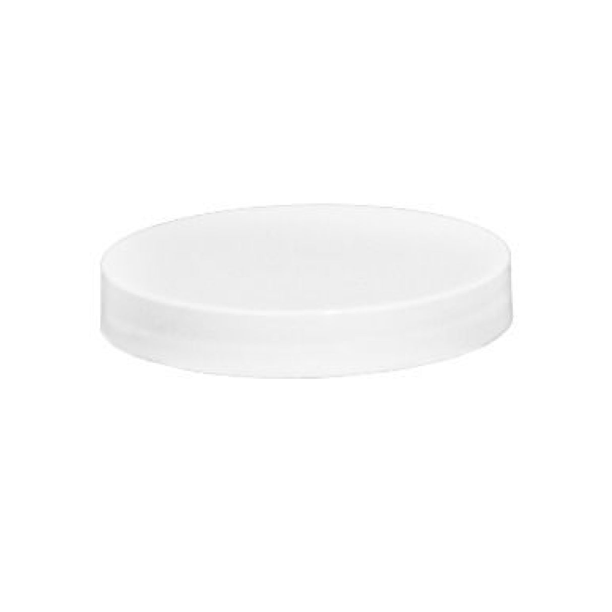 Plastic Smooth Caps with Foam Liner (F217) - White (70/400) - Assorted Caps | General Bottle Supply