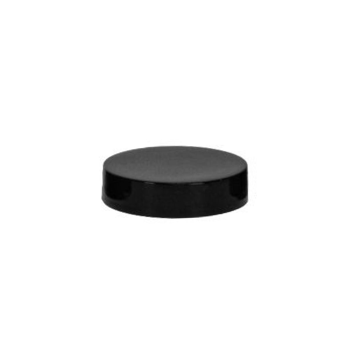 Plastic Smooth Cap with Pressure Sensitive Liner (PS) - Black (43/400) - Assorted Caps | General Bottle Supply