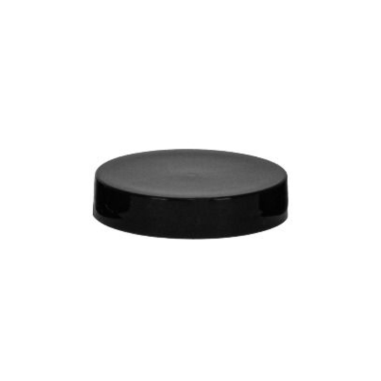 Plastic Smooth Cap with Pressure Sensitive Liner (PS) - Black (53/400) - Assorted Caps | General Bottle Supply
