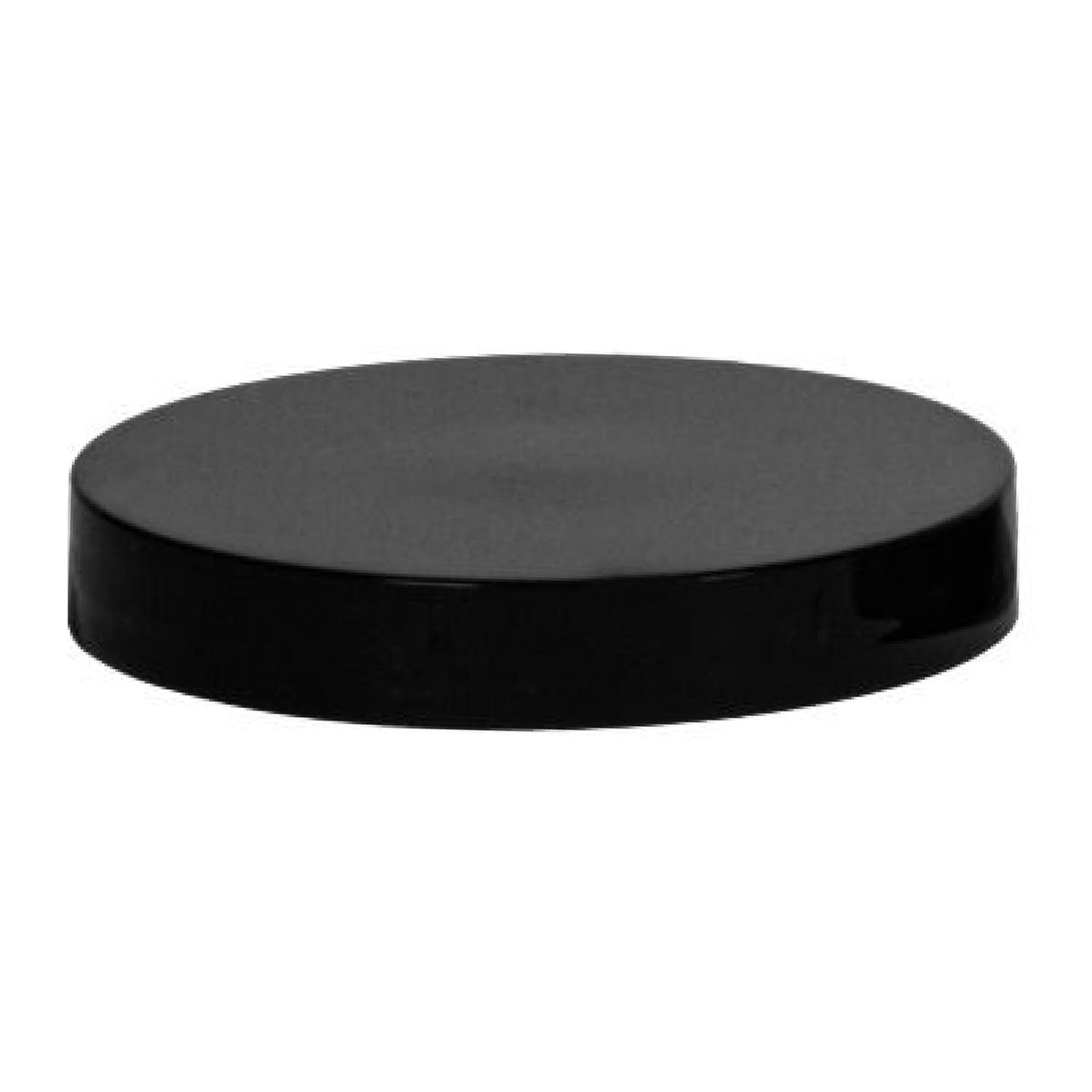 Plastic Smooth Cap with Pressure Sensitive Liner (PS) - Black (89/400) - Assorted Caps | General Bottle Supply