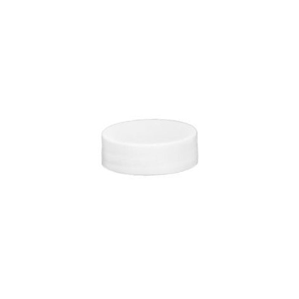 Plastic Smooth Cap with Pressure Sensitive Liner (PS) - White (33/400) - Assorted Caps | General Bottle Supply