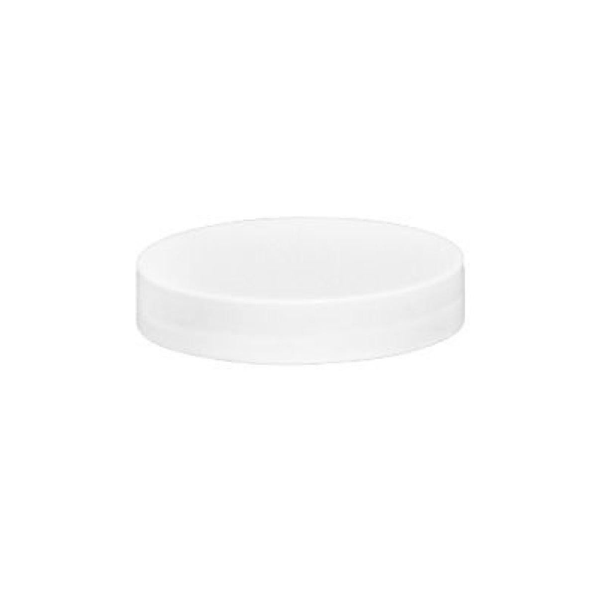 Plastic Smooth Cap with Pressure Sensitive Liner (PS) - White (58/400) - Assorted Caps | General Bottle Supply