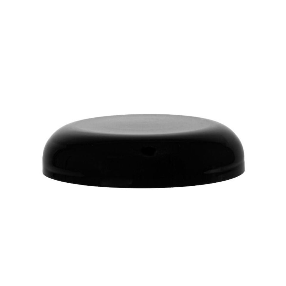 Plastic Smooth Dome Caps Unlined - Black (70/400) - Assorted Caps | General Bottle Supply