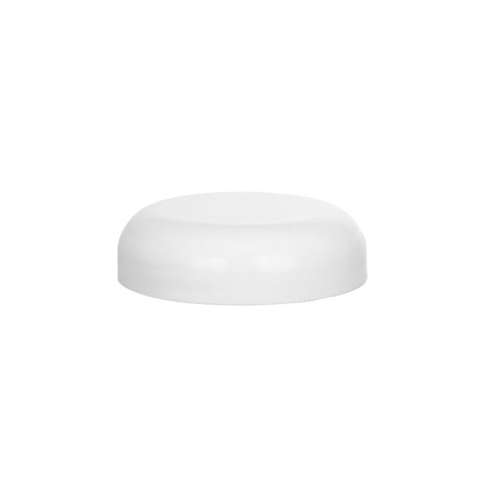Plastic Smooth Dome Caps Unlined - White (53/400) - Assorted Caps | General Bottle Supply