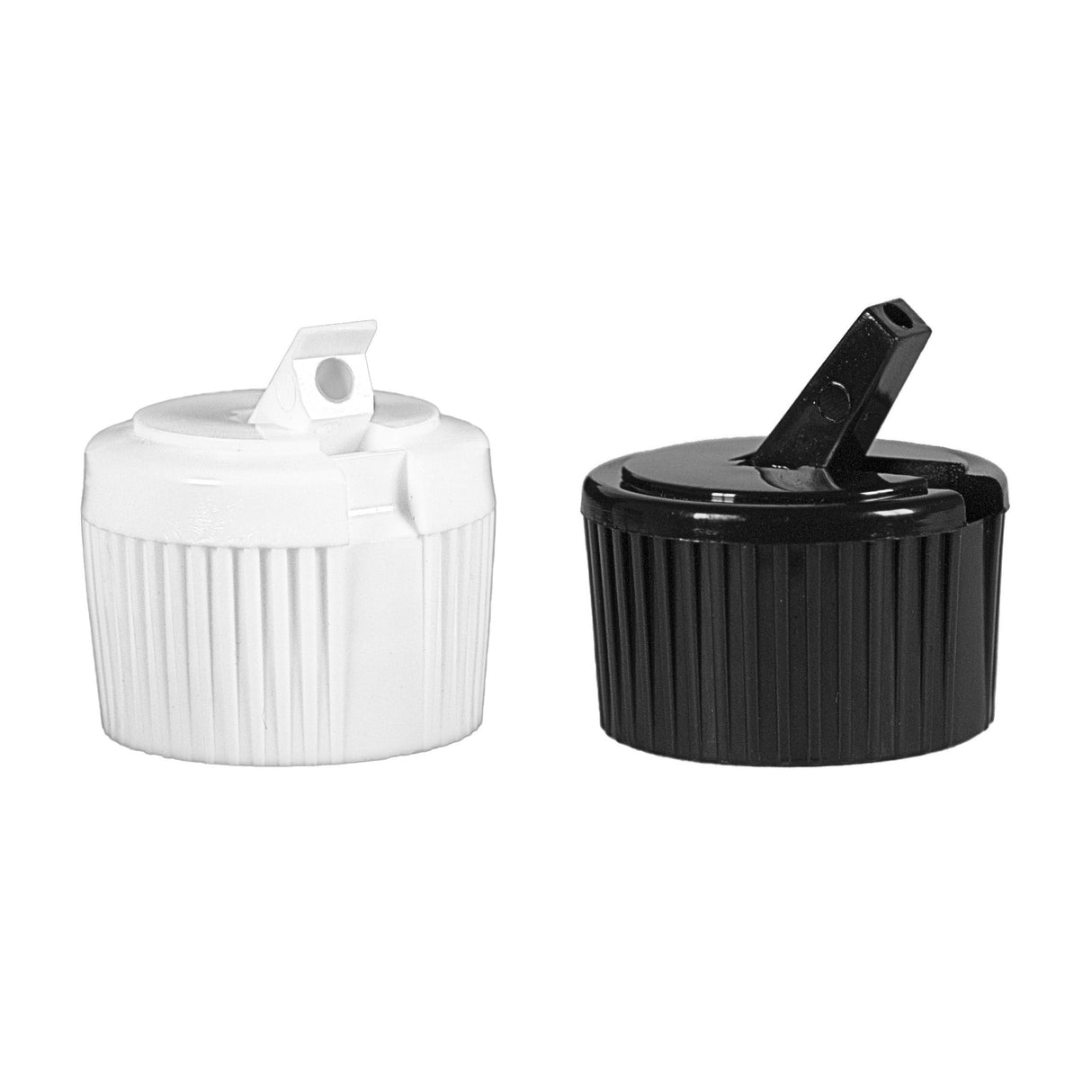 Polytop Ribbed Cap PS218 - Black (28/400) - Dispensing Caps | General Bottle Supply