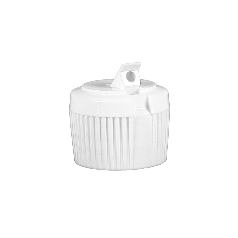Polytop Ribbed Cap PS218 - White (28/400) - Dispensing Caps | General Bottle Supply