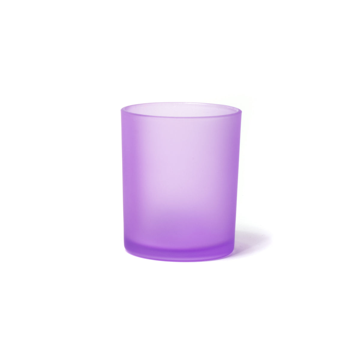 7oz Glass Candle Jar - Purple Frosted - Glass Jar | General Bottle Supply