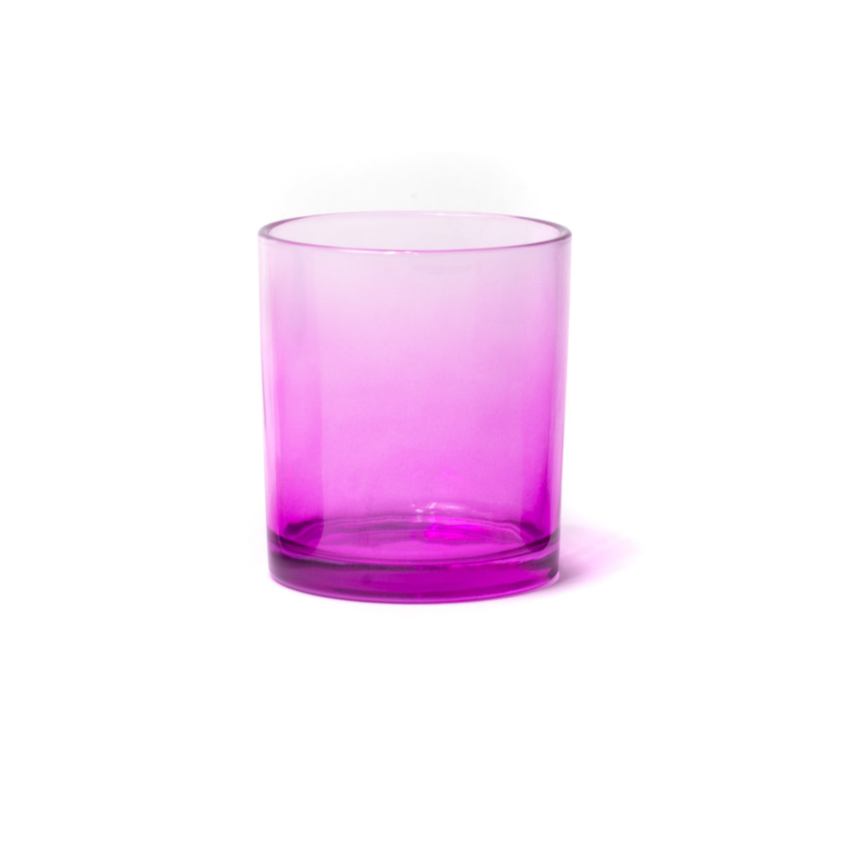 10oz Glass Candle Jar - Purple Gradient (Fuchsia) - Glass Jar | General Bottle Supply
