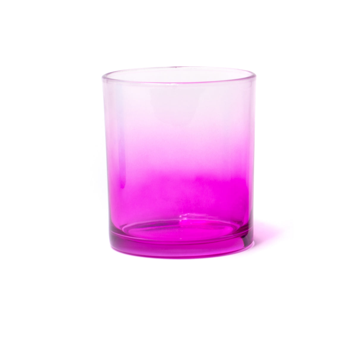 15oz Glass Candle Jar - Purple Gradient (Fuchsia) - Glass Jar | General Bottle Supply