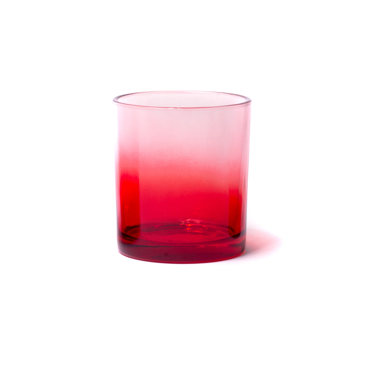 10oz Glass Candle Jar - Red Gradient - Glass Jar | General Bottle Supply