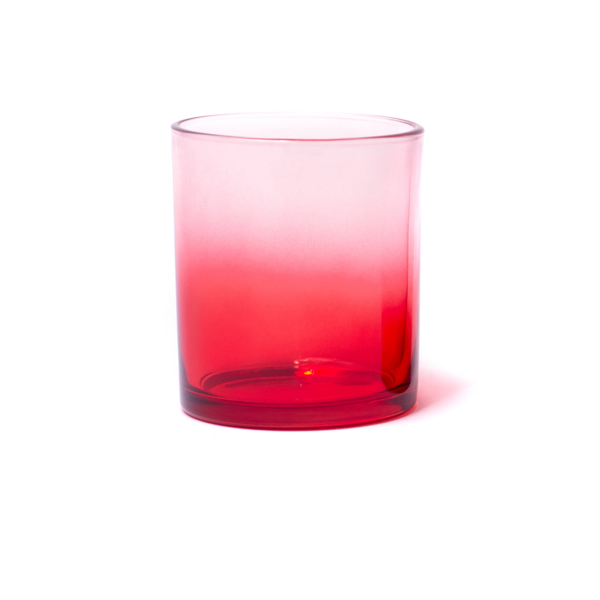 15oz Glass Candle Jar - Red Gradient - Glass Jar | General Bottle Supply