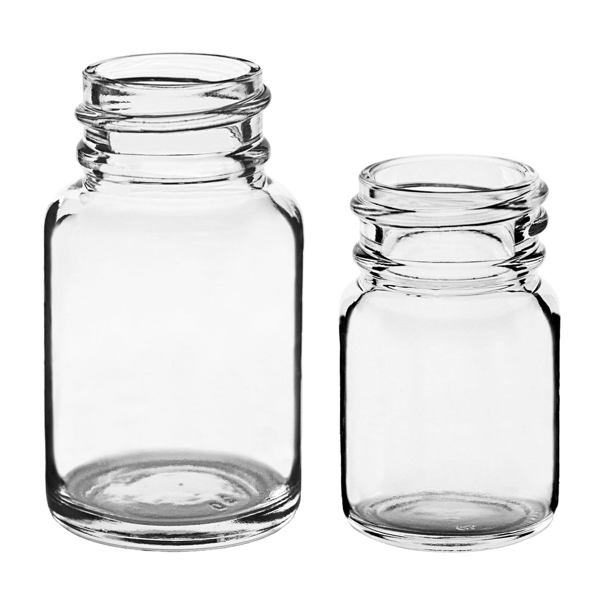 0.5 oz Round Lotion Bottle - Glass Bottle | General Bottle Supply