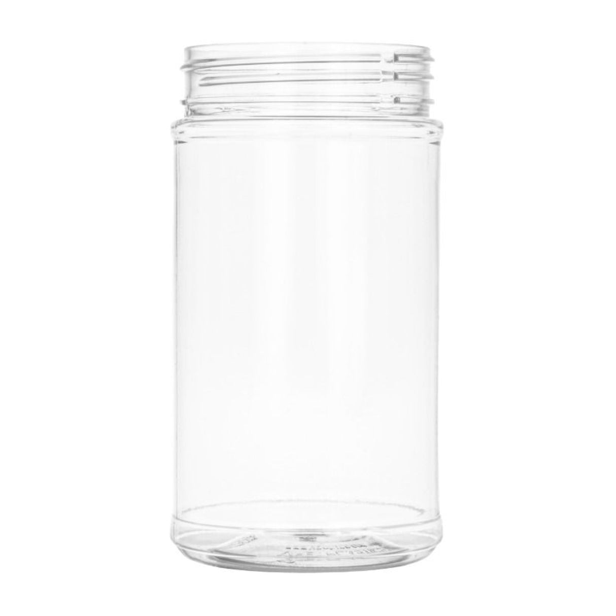 12 oz Round PET Plastic Jars - Clear (Large Label) - Plastic Jar | General Bottle Supply