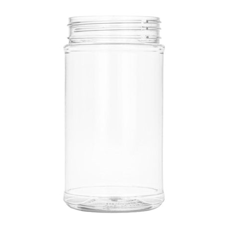 12 oz Round PET Plastic Jars - Clear (Large Label) - Plastic Jar | General Bottle Supply
