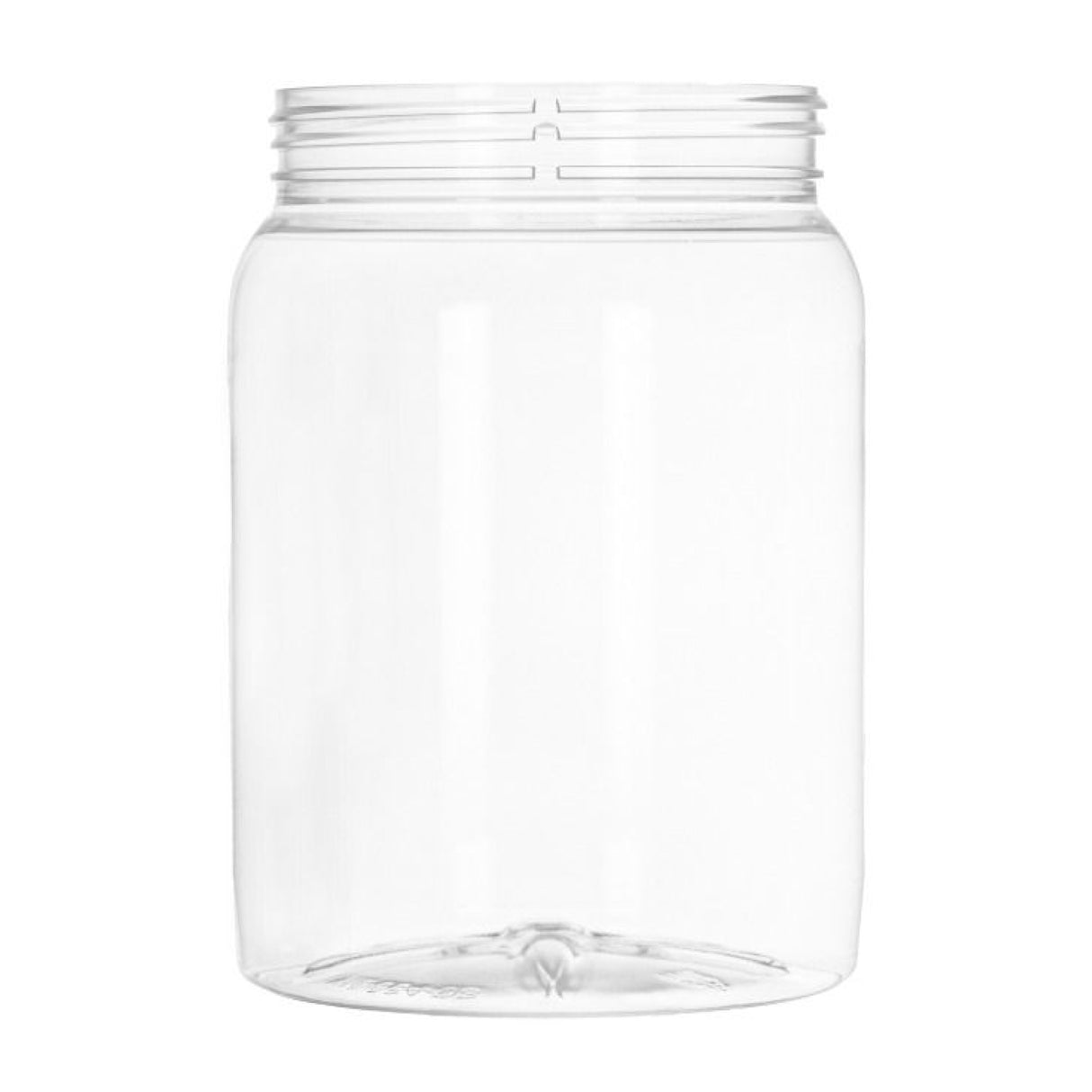 64 oz Round PET Plastic Jars - Clear - Plastic Jar | General Bottle Supply