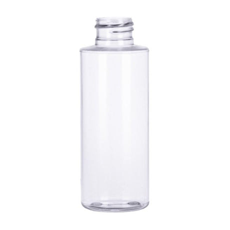 4 oz Cylinder Round PVC Bottles - Clear - Plastic Bottle | General Bottle Supply