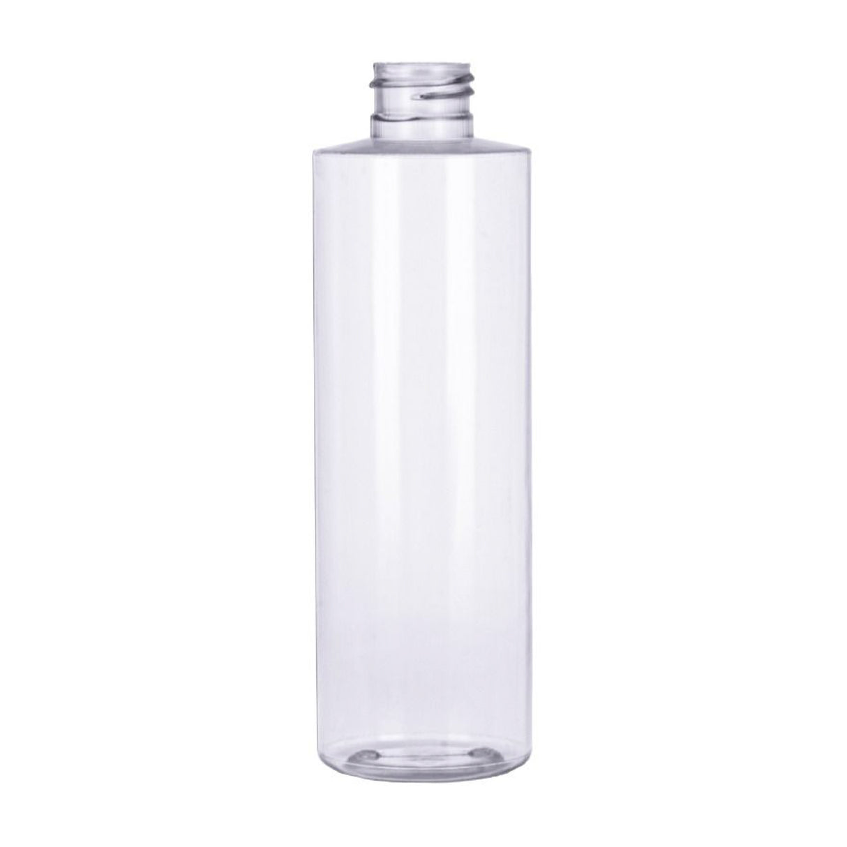 8 oz Cylinder Round PVC Bottles - Clear - Plastic Bottle | General Bottle Supply