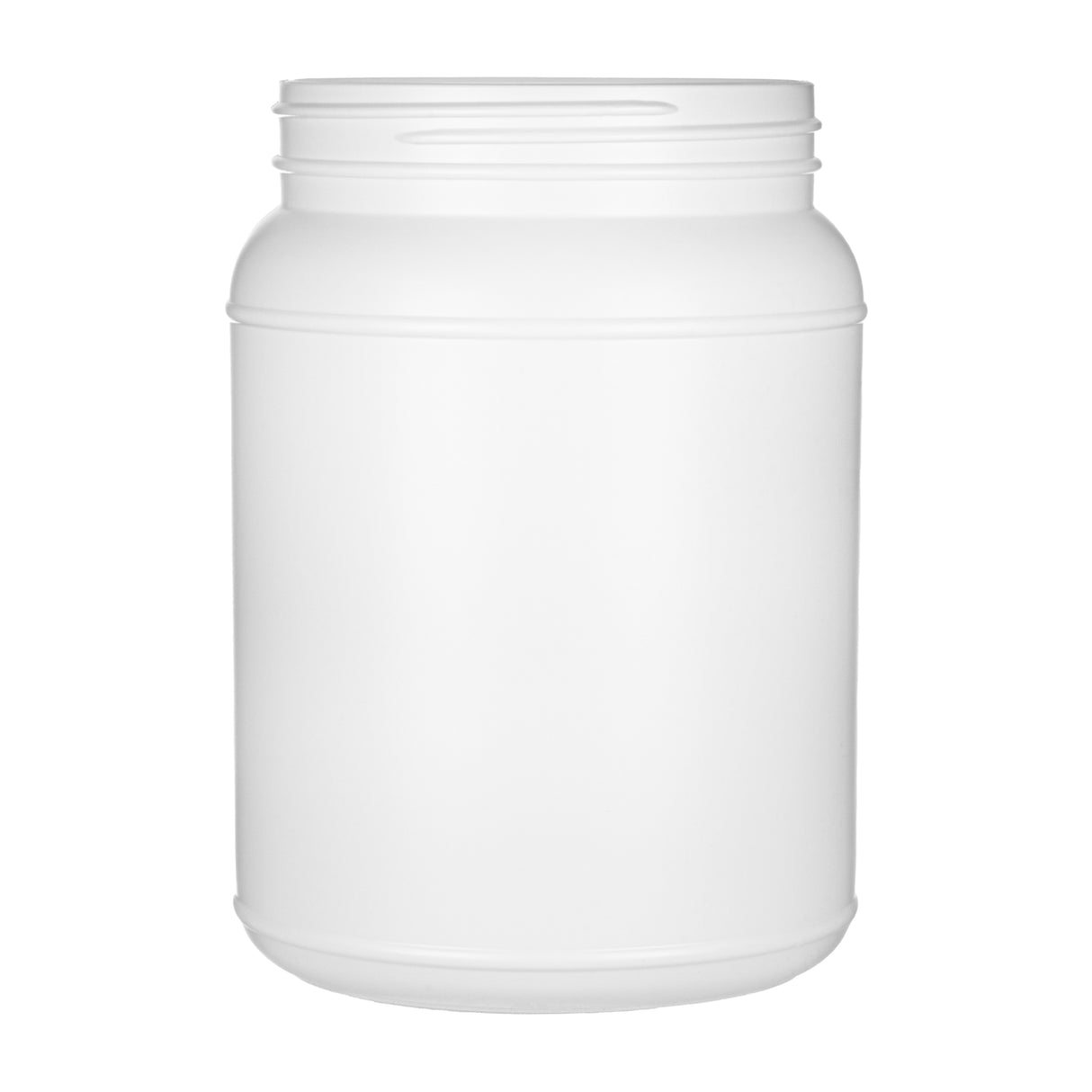 2000 cc Round Packer HDPE Bottles - White - Plastic Bottle | General Bottle Supply